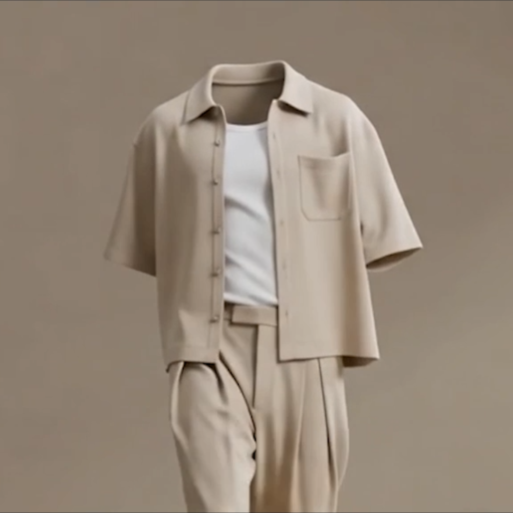 Criar propaganda com IA - roupas e calçados em movimento sem modelos